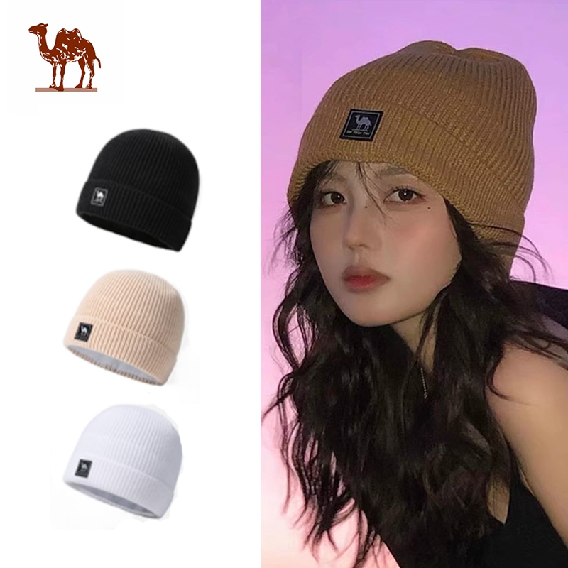 Ảnh CAMEL CROWN Plus Nhung Dệt Kim Mũ Nam Nữ Trượt Tuyết Len Mũ Bảo Vệ Tai Lạnh Mũ Đi Xe Đạp 1