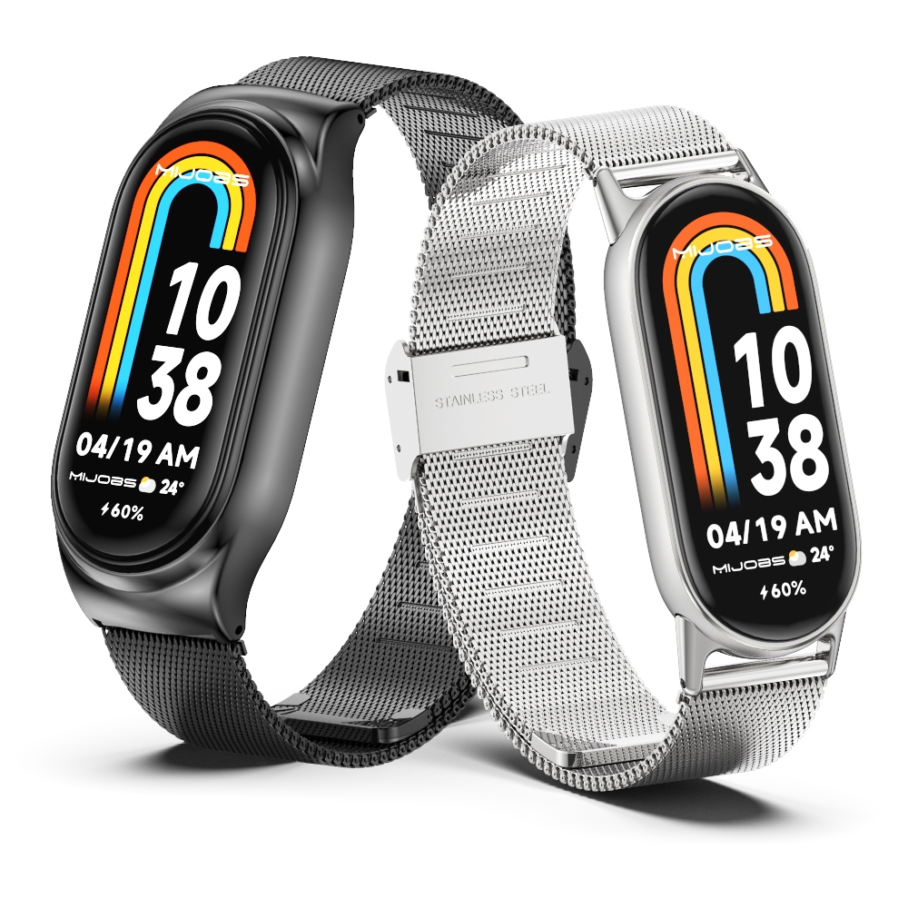 MIJOBS cho dây đeo kim loại Xiaomi Mi Band 10 Mi Band Mi