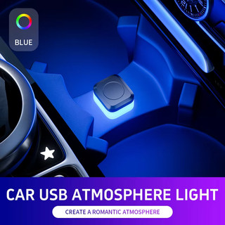 Mini USB Đèn Ngủ Đèn Chiếu Sáng Xung Quanh Nội Thất Ô Tô Không Khí Đèn Tự Động Trang Trí LED Neon Bóng Đèn Xe 5V Cắm Và Chạy