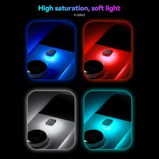 Mini USB Đèn Ngủ Đèn Chiếu Sáng Xung Quanh Nội Thất Ô Tô Không Khí Đèn Tự Động Trang Trí LED Neon Bóng Đèn Xe 5V Cắm Và Chạy