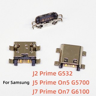 10-100 Chiếc Micro Sạc Cắm Usb Đế Sạc Cổng Kết Nối Cho Samsung Galaxy J5 J7 J2 Prime ON5 G5500 ON7 G6000 G355 G531 G530 Linh Kiện Thay Thế