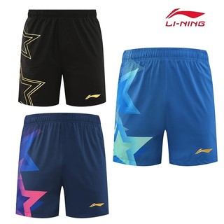 Li Ning 2025 quần short cầu lông mới dành cho nam và nữ, quần short thể thao thi đấu bóng bàn nhanh khô thoáng khí cho trẻ em