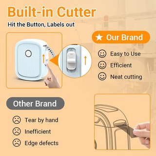 Máy in nhiệt mini cầm tay FlashLabel B1 kết nối bluetooth in mã QR, barcode mã vạch, ghi chú