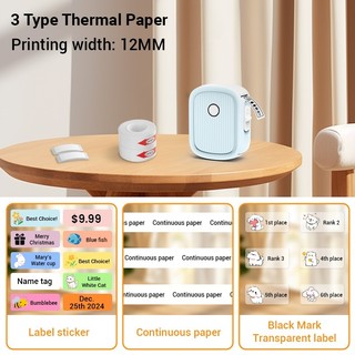 Máy in nhiệt mini cầm tay FlashLabel B1 kết nối bluetooth in mã QR, barcode mã vạch, ghi chú