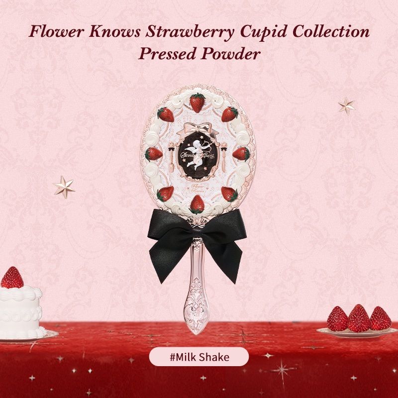 Ảnh Flower Knows Hand Mirror Dụng cụ trang điểm Gương di động Gương trang điểm công chúa [QUÀ TẶNG] 2