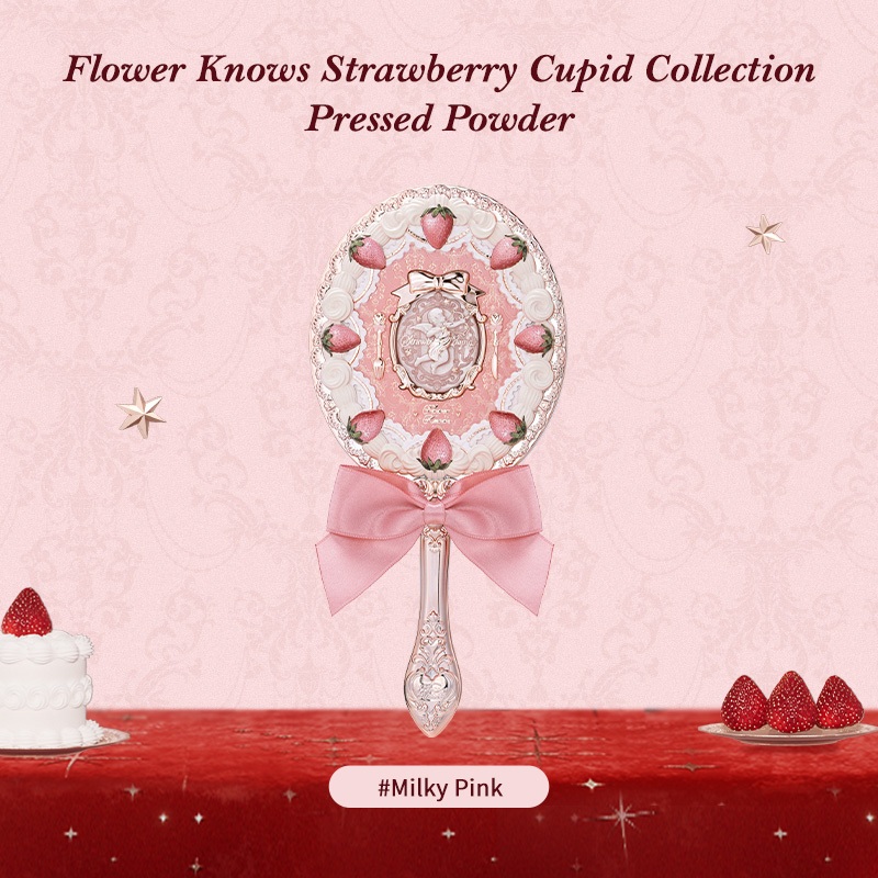Ảnh Flower Knows Hand Mirror Dụng cụ trang điểm Gương di động Gương trang điểm công chúa [QUÀ TẶNG] 3