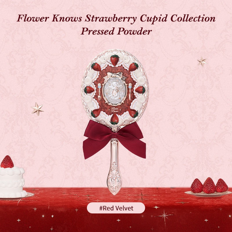 Ảnh Flower Knows Hand Mirror Dụng cụ trang điểm Gương di động Gương trang điểm công chúa [QUÀ TẶNG] 4