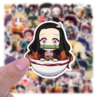 Bộ 50 Demon Slayer Dán Dễ Thương Graffiti Đề Can Cho Trẻ Em Hoạt Hình Trang Trí Anime Miếng Dán DIY