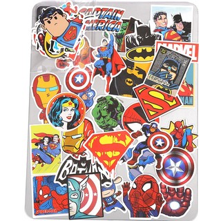 Bộ 50 Avengers Siêu Anh Hùng Marvel Dán Xe Máy Điện Thoại Ô Tô Laptop Miếng Dán Trẻ Em Đồ Chơi DIY
