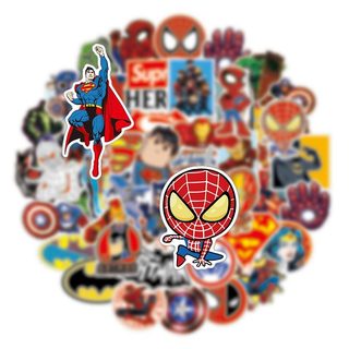 Bộ 50 Avengers Siêu Anh Hùng Marvel Dán Xe Máy Điện Thoại Ô Tô Laptop Miếng Dán Trẻ Em Đồ Chơi DIY