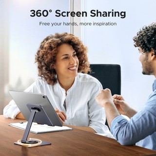 Giá đỡ điện thoại bằng nhôm UGREEN Góc điều chỉnh 360° Bảo vệ silicon có thể gập lại cho iPhone / iPad