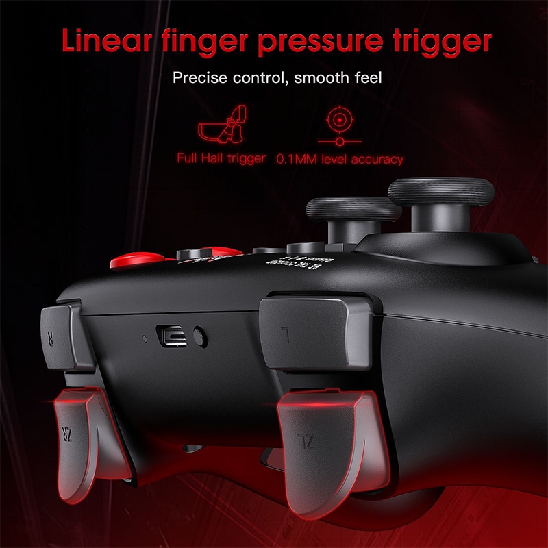 Bộ điều khiển trò chơi không dây Maoedge Tay cầm chơi Game Bluetooth RGB cho Nintendo Switch PC Android iOS Bộ điều khiển