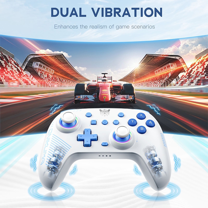 Bộ điều khiển trò chơi không dây Maoedge Tay cầm chơi Game Bluetooth RGB cho Nintendo Switch PC Android iOS Bộ điều khiển
