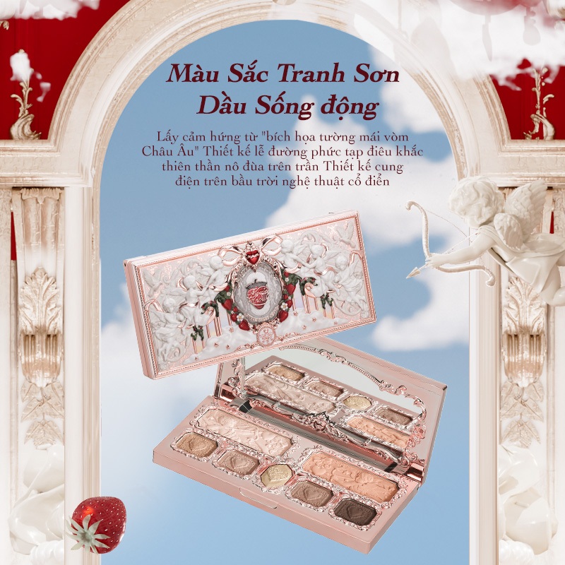 Ảnh Bộ sưu tập Flower Knows Strawberry Cupid Bảng màu mặt đa năng Bảng Phấn Mắt 14g 3