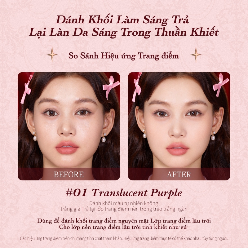 Phấn Phủ Nén Flower Knows Strawberry Cupid Bộ Sưu Tập Thiết Lập, Che Khuyết Điểm & Hoàn Thiện Lấy Nét Mềm 9,5g