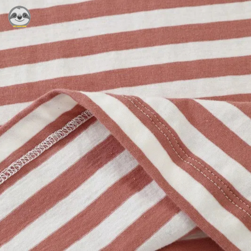 Phong cách Nhật Bản Muji Style / Áo thun sọc dài tay nữ / Áo thun Cotton đơn giản / Áo khoác ngoài đế thông thường