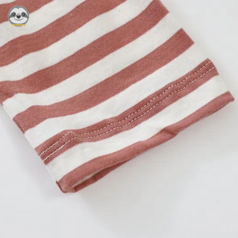 Phong cách Nhật Bản Muji Style / Áo thun sọc dài tay nữ / Áo thun Cotton đơn giản / Áo khoác ngoài đế thông thường