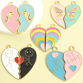 5 Bộ / 10 Chiếc BFF & Cặp Đôi Series Men Quyến Rũ, Tình Bạn Cặp Đôi Phù Hợp Với Mặt Dây Chuyền Cho Vòng Cổ Thời Trang DIY Vòng Tay Móc Khóa Túi Phụ Kiện - Hoàn Hảo Cho Sinh Nhật & Ngày Lễ Tình Nhân