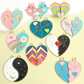 5 Bộ / 10 Chiếc BFF & Cặp Đôi Series Men Quyến Rũ, Tình Bạn Cặp Đôi Phù Hợp Với Mặt Dây Chuyền Cho Vòng Cổ Thời Trang DIY Vòng Tay Móc Khóa Túi Phụ Kiện - Hoàn Hảo Cho Sinh Nhật & Ngày Lễ Tình Nhân