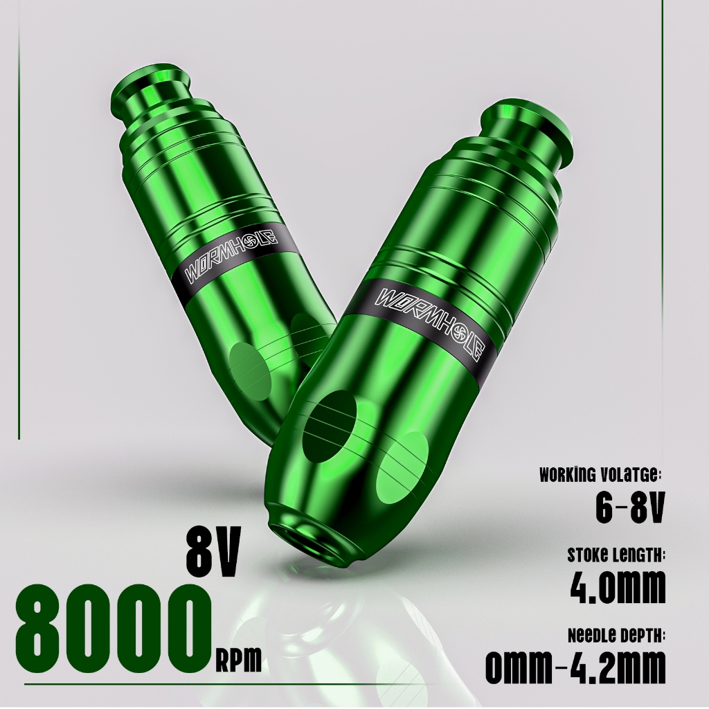 Máy xăm lỗ sâu không dây 1500mAh Bộ nguồn hình xăm Súng xăm Bút xăm