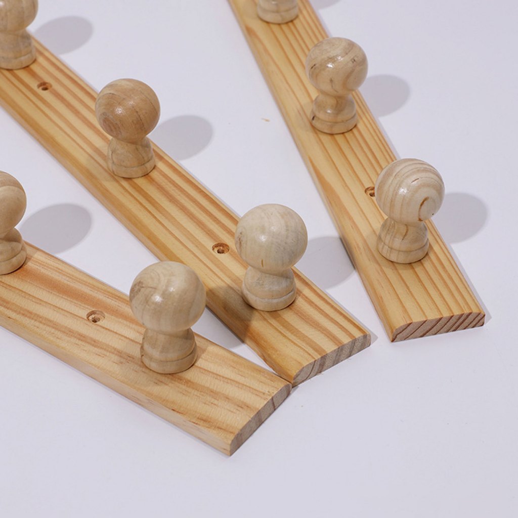 Móc áo khoác bằng gỗ Móc treo tường hạng nặng cho nhà bếp treo tường cửa