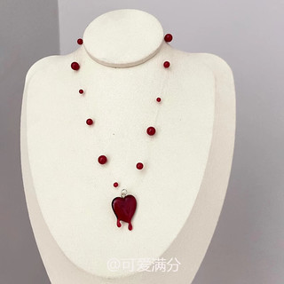 {Lava Heart} Vòng cổ máu nhỏ giọt tình yêu màu đỏ ngọt ngào cổ điển dành cho nữ
