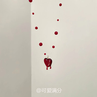 {Lava Heart} Vòng cổ máu nhỏ giọt tình yêu màu đỏ ngọt ngào cổ điển dành cho nữ