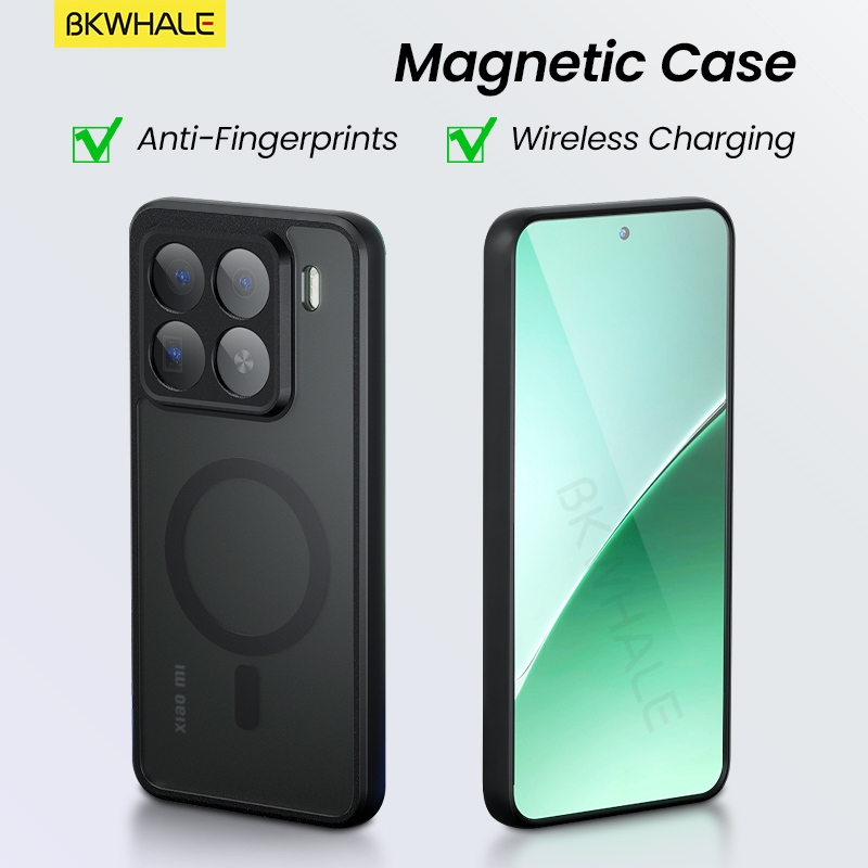 Ốp điện thoại từ tính BKWHALE cho Xiaomi Mi 17T 15T 15 17 Pro Max 13 14 Ultra 13T 14T Poco F9 F8 Pro F7 Ultra X8 X7 X6 Pro F6 Pro M8 M7 Pro C85 Vỏ mờ