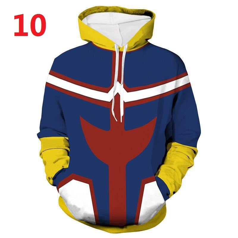 Áo hoodie My Hero Academia Áo len anime áo khoác in kỹ thuật số