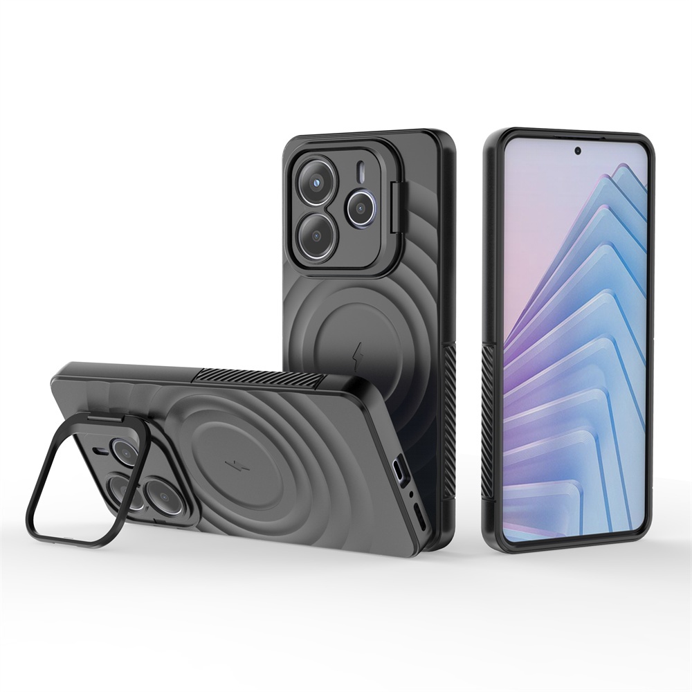 Từ Tính Có Chân Đế Hút Chống Rơi Ốp Lưng Điện Thoại Xiaomi Redmi Note 14 Note14 5G Vỏ Chống Sốc