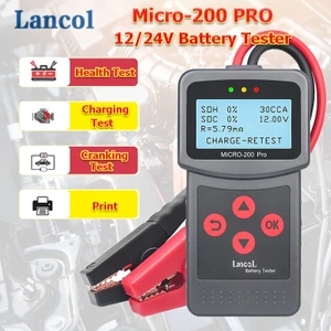 Lancol Dụng Cụ Phân Tích Pin Động Cơ Xe Hơi / Xe Máy micro200pro 12 / 24v 40 Đến 2000cca
