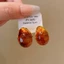 Bông tai hình học thả kim bạc Maillard Bông tai đinh tán phong cách cổ điển thời trang phụ kiện cảm ứng cao