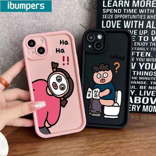 ibumpers Ốp lưng Iphone Cute Hài hước Hoạt hình in hình Couple Ốp điện thoại Dày dặn Chống rơi Silicone Mềm Chống Sốc Cho Iphone 15 14 12 13 11 Pro Max IP 7 8 Plus Iphon X XS XR Xs Max