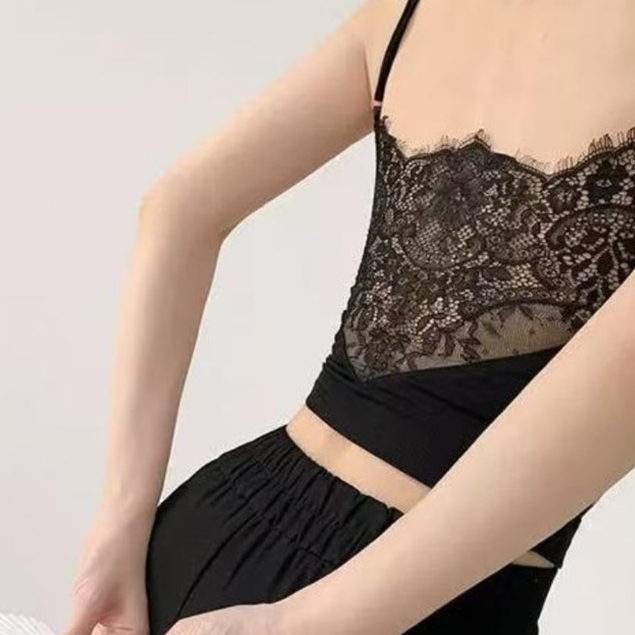 Pure Desire Gợi Cảm Ren Khâu Camisole Nữ Có Ngực Miếng Lót Bên Trong Mặc Bên Ngoài Đế Đẹp Lưng Hot Girl Top Hợp Thời Trang