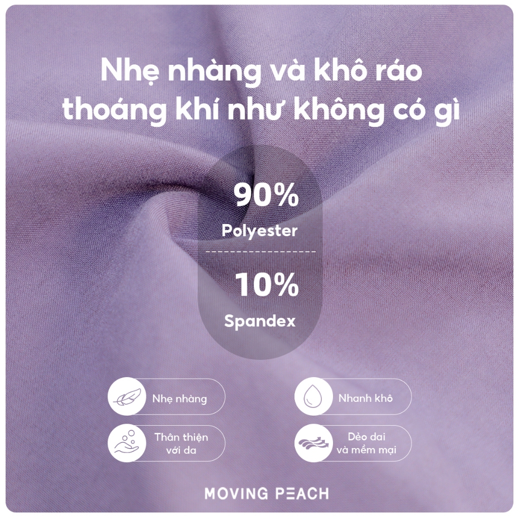 Ảnh MOVING PEACH Quần short chạy bộ thể thao Eo cao Lưới tập luyện Quần short đi xe đạp có túi APG 2