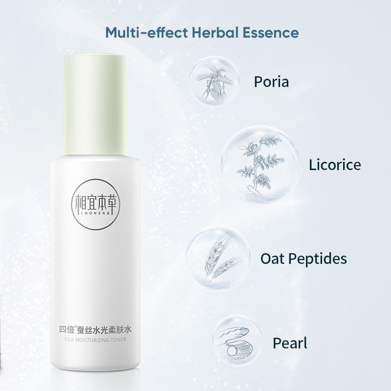 Ảnh Toner dưỡng ẩm INOHERB làm mềm da tơ tằm tươi sáng 120ml 2