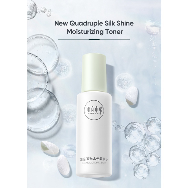 Ảnh Toner dưỡng ẩm INOHERB làm mềm da tơ tằm tươi sáng 120ml 3