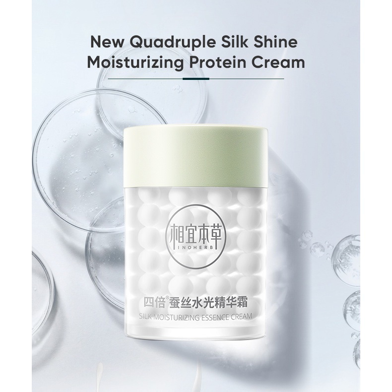 Ảnh Kem dưỡng da INOHERB chiết xuất protein tơ tằm cấp ẩm làm sáng da chống khô 60g 2