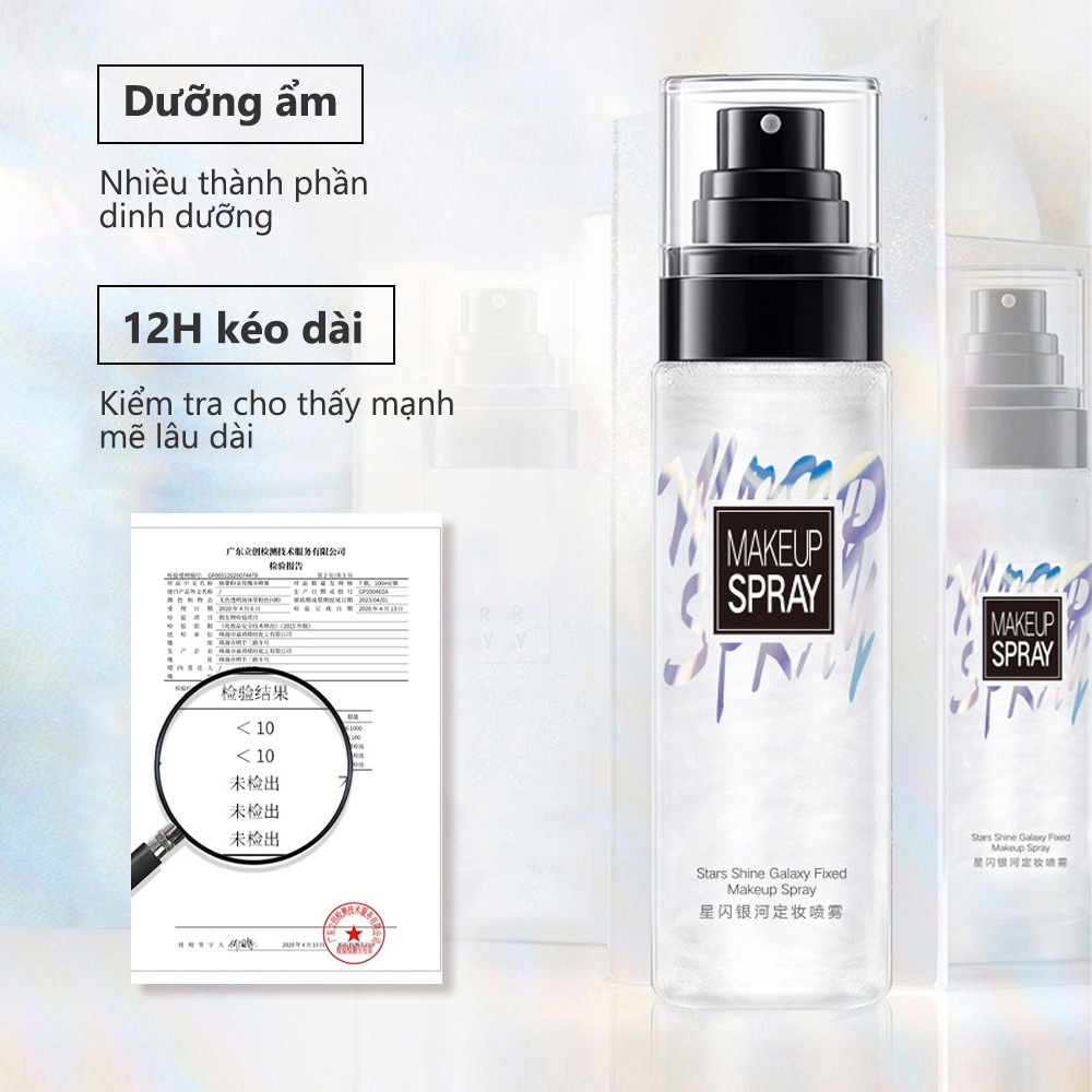 Ảnh Xịt phun sương thiết lập trang điểm GECOMO, Xịt trang điểm vây mờ lâu trôi, dưỡng ẩm và kiểm soát dầu 100ml 1