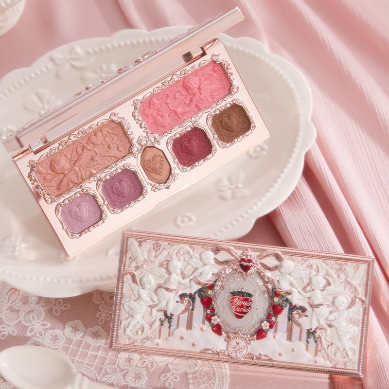 Bộ sưu tập Flower Knows Strawberry Cupid Bảng phấn mắt đa chức năng All-in-One 14g [Live]