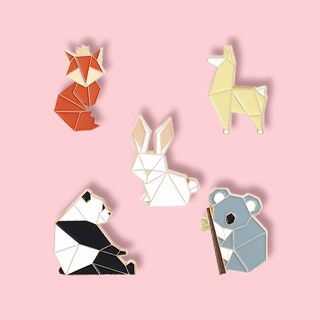 Set 5 Ghim Cài Áo Hình Động Vật Đáng Yêu