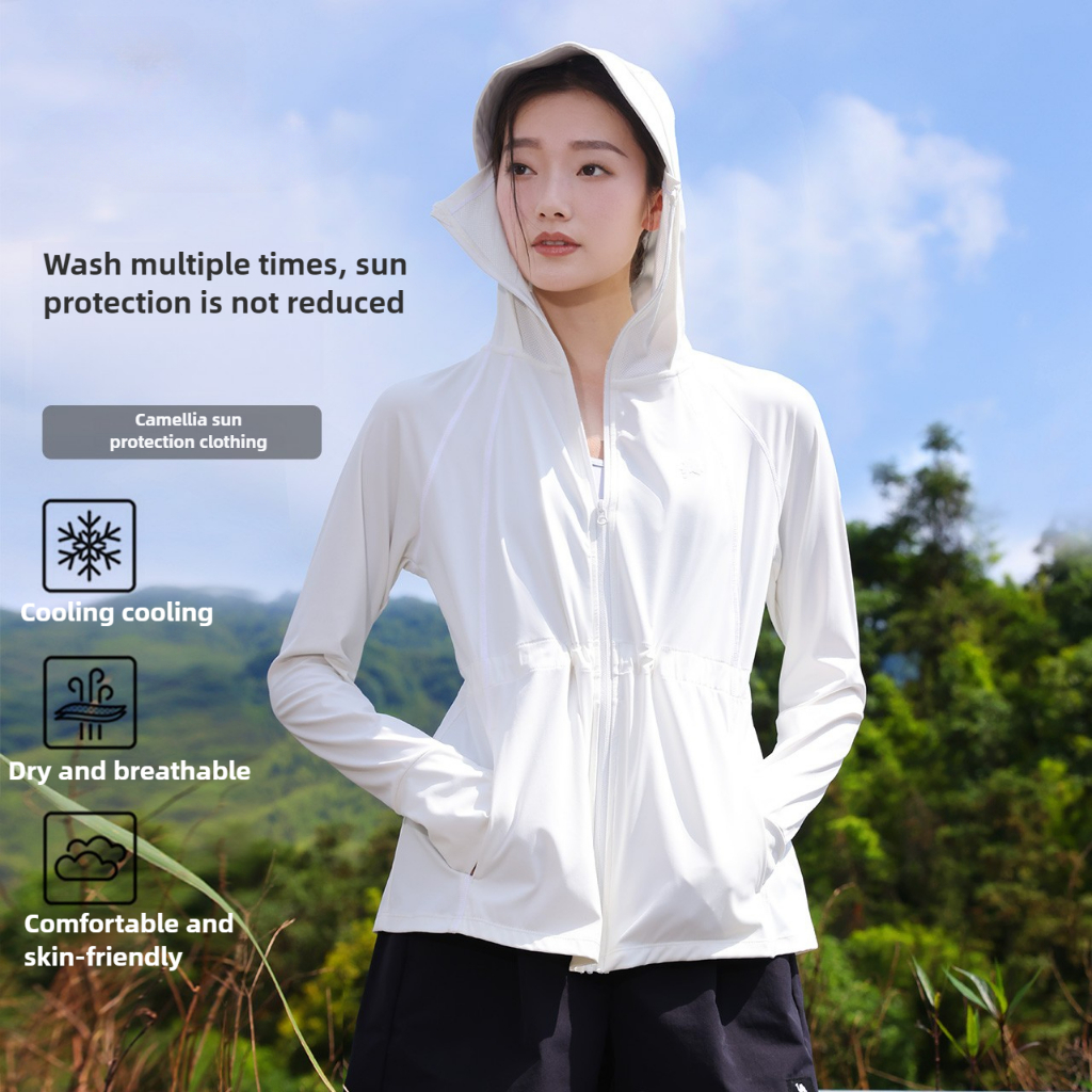 Ảnh Quần áo chống nắng CAMEL CROWN dành cho nữ, Quần áo chống tia cực tím, chống nắng eo 3