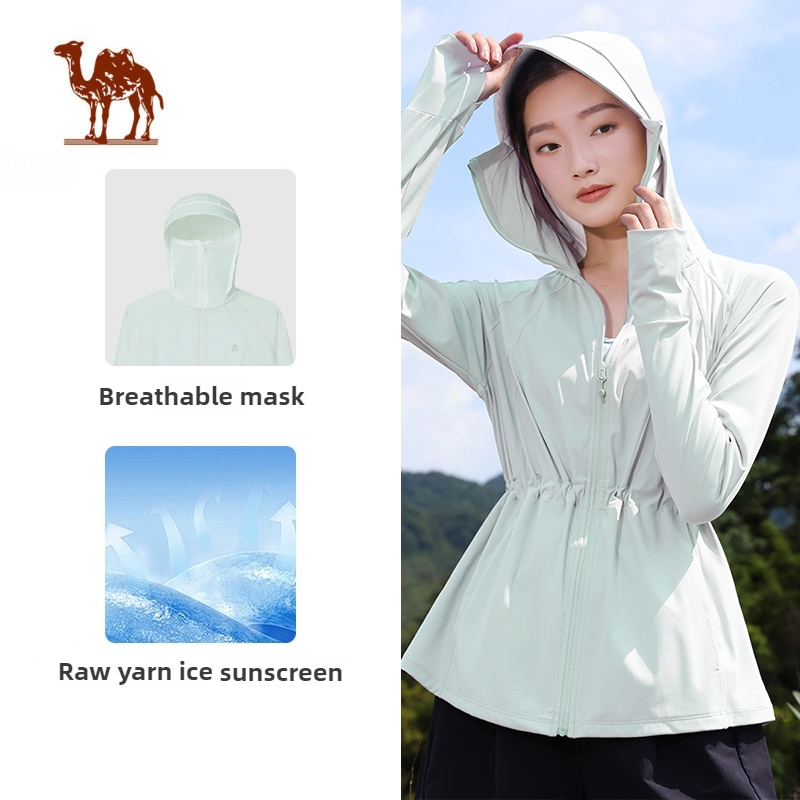 Ảnh Quần áo chống nắng CAMEL CROWN dành cho nữ, Quần áo chống tia cực tím, chống nắng eo 1
