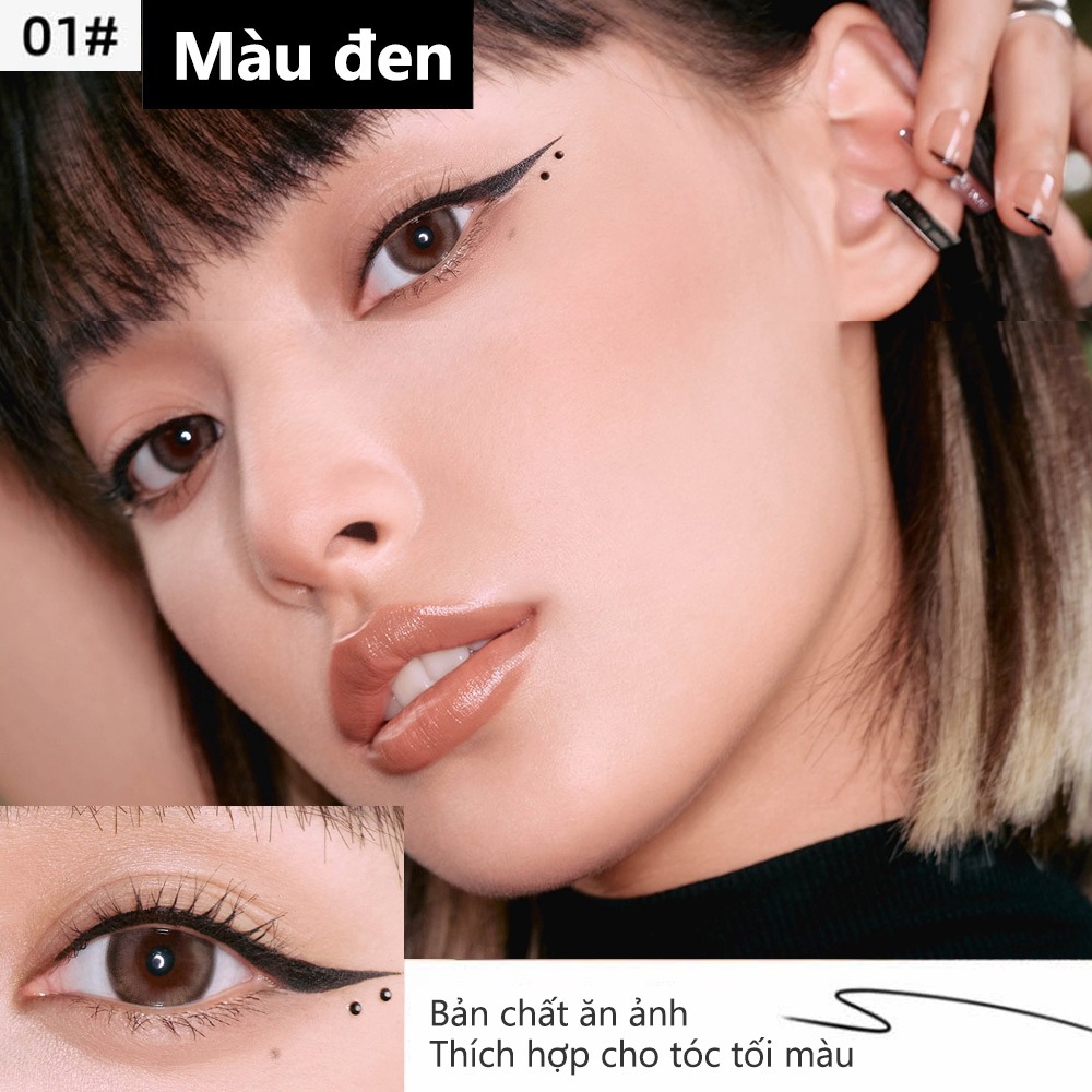 Ảnh Gecomo Bút Kẻ Mắt Dạng gel Màu Lì Nhanh Khô Chống Thấm Nước Lâu Trôi 2