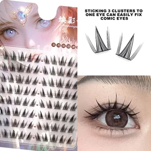 Uốn Lên Khối Lượng Lông Mi Giả Mô Phỏng Ghép Lông Mi Giả Để Làm Đẹp Mắt Cosplay DIY Trang Điểm