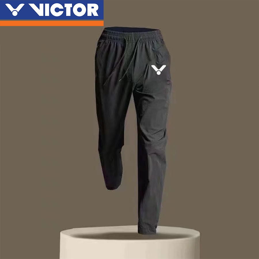 Victor Áo Sơ Mi Victor Ngắn Thu Đông Ngoài Trời Ấm Áp Thể Thao Huấn Luyện Thể Dục Dài Tay Quần Đứng Cổ Nửa Zip Chạy Nhanh Khô Thể Dục Dài Tay Quần Dài
