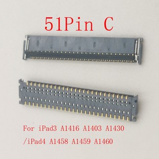1-5 Chiếc Màn Hình Lcd Cảm Ứng Flex Cắm FPC Kết Nối Cho iPad 2 3 4 A1430 A1416 A1458 A1460 A1395 A1396 A1397 A1459 Ipad3 Ipad2 Ipad4 Màn Hình Bo Mạch Chủ Jack Ban 30 37 51 Pin