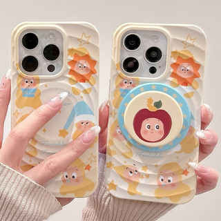 Ốp bảo vệ đứng họa tiết ngôi sao dễ thương và thú vị cho iPhone 15pro 15promax 14 14promax 14pro 16 pro max 16 plus 13 12promax 11 wave case