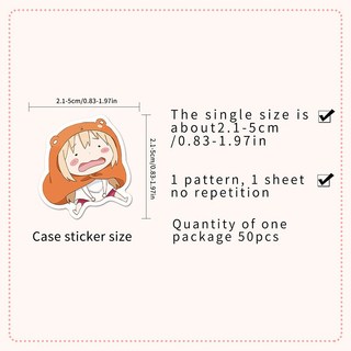 50 CÁI Anime Himouto! Umaru-chan Dán Dễ Thương Graffiti Điện Thoại Laptop Miếng Dán DIY