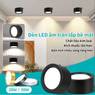 Đèn Led Downlight 3 Đèn thay đổi màu 5W 10W 15W 25W Đèn chiếu sáng gắn trên bề mặt Tiết kiệm năng lượng Đèn trần trang trí Đèn Led chiếu sáng cho phòng ngủ gia đình Phòng khách